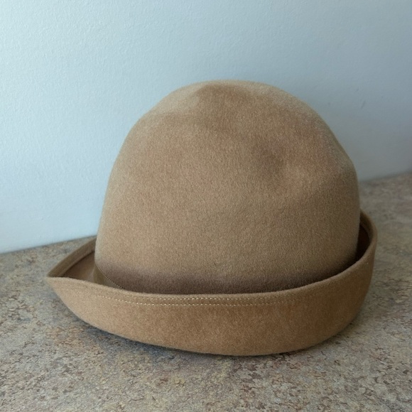 Vintage Matte Fashions Paris-Rome-London Feathered Felt Fedora 22 - Picture 2 of 7